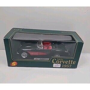 Vintage MAGIC 1:24 DieCast Superior 1957 CHEVY CORVETTE (Black)